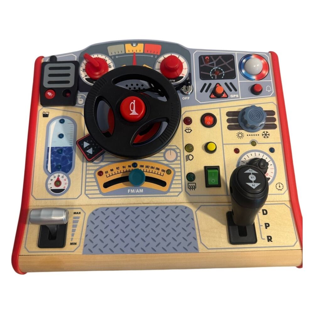 TOP BRIGHT Busy Board Toddler Montessori Fire Fighter Activity Sensory Toy